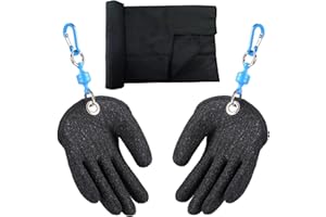 TOPIND Guantes de Pesca, Guantes de Caza, Impermeables, anticortes, de Hilo de Polietileno, Tejidos de látex, con liberación magnética, Ropa de Pesca, Tallas M, L, XL