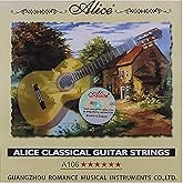 Alice A106 Klasik Konser Gitarı Telleri, Naylon, Sert Tension