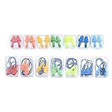 Kinbontop TPR-Ohrstöpsel, wiederverwendbar, weich, 32 dB SNR (Dämmwert), einzeln verpackt, ungiftig, wasserfest, Geräuschredu