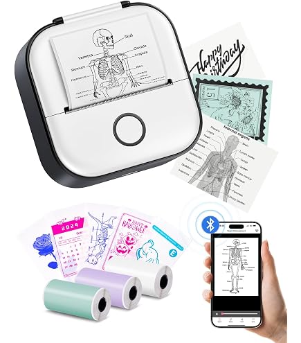 FaithTag F21 Mini-Drucker Rosa – Bluetooth, 300 DPI, Für Bibelverse, Aufkleber, Sticker, Christliche Geschenke
