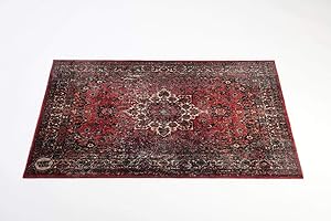 DRUM N BASE Vintage Persian Stage Rug - Original Red - 130 x 90cm