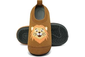 AISEYI Pantofole per bambini, comode e spesse, per bambini, antiscivolo, traspiranti, con parte anteriore resistente all'abrasione, per l'asilo