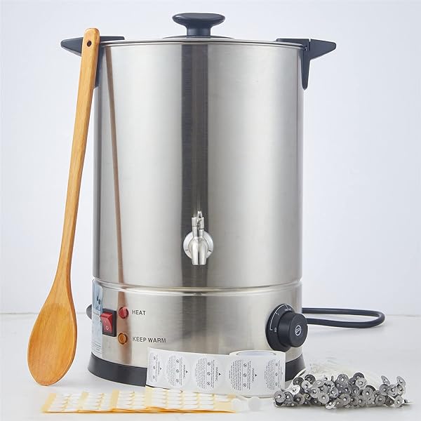 8 Quart Candle Wax Melter for Candle Making with Leakproof Spout and