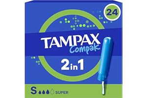 Tampax Compak Super Tampons Avec Applicateur X24, Protection Et Confort Pendant Vos Règles