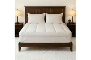 RAYMAN LIMITED Mattress Topper Kingsize Bed – Extra Deep 10 cm thick King Size Mattress Toppers | Ultra Soft Box Quilted Firm Bed Toppers | Breathable & Non-Allergenic Filling with Elasticated Straps