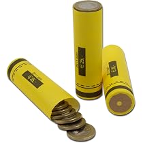 3709 Pochettes Pour Pièces De Monnaie 2 Euros - Tubes En Papier Préfaits (Paquet De 128)