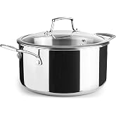 Lacor 60870 &ndash; Trichef Saucepan, 3 L, 20 cm, Stainless Steel Tricayer | Made of 18/10 stainless steel, for stews and even cook
