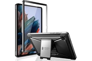 ZTOTOPCASES ZtotopCase Funda para Samsung Galaxy Tab A8 10.5 2021 Tableta (SM-X200 / SM-X205), Protector de Pantalla Incorporado, Doble Capa a Prueba de Golpes con Soporte - Negro