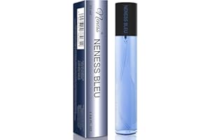 NENESS Bleu Eau de Parfum Fragrance pour Homme Moderne Original Refraîchissant Energissant Longue Durée à Porter au Quotidien et Pour Chaque Occassion 33 ml - N059. Neness Bleu Celeste