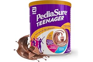 PediaSure Teenager, Integratore per Adolescenti Multivitaminico con Vitamine, Minerali, Proteine, per Difese Immunitarie, Sviluppo Ossa, Attenzione e Memoria, Benessere Della Pelle, 400 g, Cioccolato