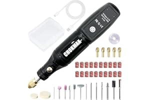 CHOKMAX Mini Multifunktionswerkzeug, 3.7V Akku Mehrzweckschleifmaschine mit 42pcs Zubehör Electric Rotary 16000rpm Speed DIY Grinder für Polieren, Reinigen und Gravieren