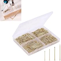 120 Pezzi Chiodi per Quadri Muro, Chiodini per Quadri Muro, Chiodi per Appendere Quadri, Chiodi in Acciaio, Chiodi Quadri Muro Pesanti per Quadri Cornici Specchio Cartongesso Legno di Cemento