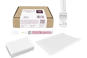 IDEA HOME LEVIATAN Kit de restauration d'inscriptions sur pierres tombales, kit de restauration d'inscriptions, réparation de pierre tombale, marquage à huile blanc