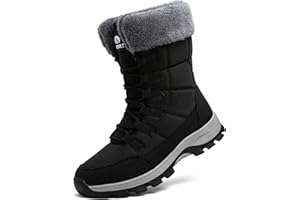 Topwolve Schneestiefel Herren Warm Gefütterte Winterstiefel Wasserdicht Outdoor Rutschfest Winterschuhe