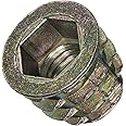 E-Z LOK - 903816-13 E-Z Lok Threaded Insert, Zinc, Hex-Flanged, 3/8"-16 Internal Threads, 13mm Length (Pack of 25)