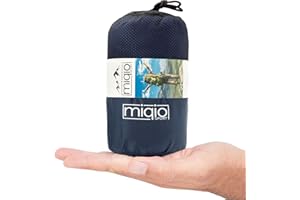 MIQIO Wkładka do śpiwora, prześcieradło, 2 w 1, lekka, podróżna, rozmiar XL