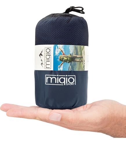 Miqio Sport Serviette Microfibre Ultra Légère | Séchage Ultra-Rapide | 90x200 Cm | Plage, Voyage, Sport, Yoga, Camping – Idéale Pour Toute Aventure !