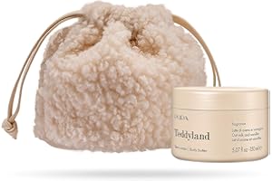 Pupa Burro Corpo al Latte di Avena e Vaniglia Linea Teddyland, Idea Regalo - Kit Crema di Burro per il Corpo Profumata Perfetta Idratazione + Beauty Tessuto Teddy (Latte di Avena e Vaniglia, 150ml)