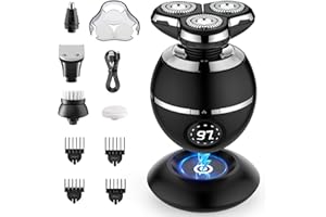 ETENTOUS Electric Razor for Men, 2025 Upgrade Electric Shavers, Cordless Rechargeable 3D Shaver for Men, Wet/Dry Mens Shaver, Waterproof Electric Razor Grooming Kit