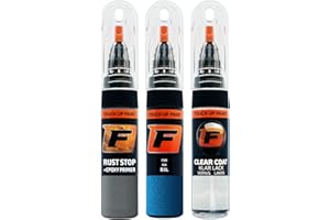 F FIRANTO FIRANTO Kit de Pintura de Retoque Coche para Kia B3L Blue Flame, Set de Reparación de Rayones y Arañazos Incluye 15 ml Bolígrafo para Retocar Pintura Coche, Primer y Barniz