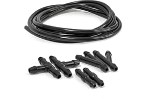 Click&FIt Kit de tuyau de lave-glace - 2 m avec 6 connecteurs - Tuyau de liquide d'essuie-glace universel adapté à la plupart des véhicules