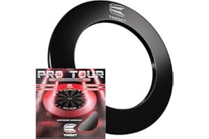 Target Darts Pro Tour & VALE Dartboard Surround (Red/Black/Vale) | Dartboard Wall Protection Ring, Outer Wall Protection For Dartboards, Compatible With Any Dartboard | Professional Dart Accessories