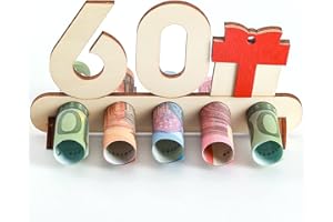 ‎GOLDOARS GoldOars Geldgeschenke Geburtstag 60 Geburtstag Holzgeschenke Geldgeschenke zum Jubiläum, Geschenke für Freunde Familie Mann Frau