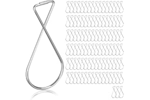 Bärbara takkrokar, 100-pack metall takplattor krokar Drop tak hängare krokar T bar clips för kontor hem butiker Klassrumsdekorationer
