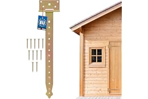 KOTARBAU Cross Hinges, 100-400 mm, Shutter Hinges, Gate Hinges, Door Hinges, Throw Hinges, Hardware, Garden Gate Hinges, Garden Gate Latch, Galvanised, Gold