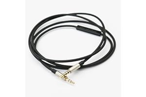 KetDirect Replacement cable compatible with Sennheiser Urbanite On-Ear/Urbanite XL Wireless Over-Ear Headphone, Remote volume control & Mic compatible with iphone ipod ipad iOS only