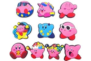 Magiho Charmes de Chaussures, 10 Pcs Rose Chaussures Clips Décoration Mignon Chaussures Accessoires pour Chaussures et Bracelet