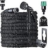 Running Bulls Garden hose pipes expandable with Mix-tap Hose connect,150ft,Flexible Hosepipe with 7 Function Spray Nozzle/for