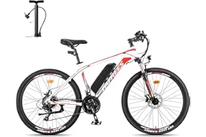 Fafrees Bici Elettrica, 26" Bicicletta Elettrica Uomo, 21 Velocità Mountain Bike Elettrica, 250W Motore 36V 13Ah Ebike da Città Donna, Pedalata Assistita 100KM MTB, HAILONG ONE