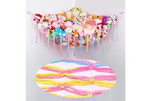 Unicorn Castle Amaca per Giocattoli a Rete Amaca Portaoggetti per Animali Morbidi Ripieni per Camera da Letto