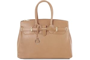 Tuscany Leather TLBag Borsa a mano con accessori oro
