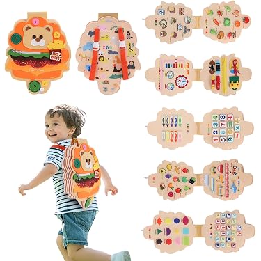 Giocattolo Educativo Montessori Jolly Designs® Travel Buddy Per Neonati E Bambini | Montessori Giocattolo Ecologico Certificato CE