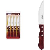 Tramontina Jumbo Knives Set for Meat/BBQ 12 cm Red Polywood 4 pieces