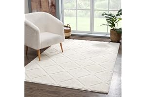 carpet city Dywan z wysokim runem do salonu – 160 x 230 cm – styl dworkowy, jednokolorowy, kremowy – Cut-Loop, wysoka głębokość, efekt 3D – puszysty, miękki dywan do sypialni