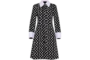 YeahBoom Wednesday Kostüm Kleid für Mädchen,Wednesday Kleid für Kinder,Mittwoch Kostüm Mädchenkleid,Mittwoch Familie Kostüm Kleider,Wednesday Family Thing Kostüm,für Cosplay Halloween Karneval Party