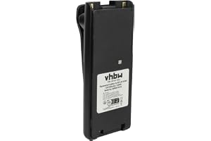 vhbw batteri ersätter Icom BP-210N, BP-211, BP-210, BP-209N, BP-209 för radio (1650 mAh, 7,2 V, NiMH) + klämma