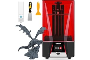 ELEGOO Saturn 2 Imprimante 3D LCD MSLA Ecran Monochrome 8K avec Source de Lumière LED UV pour Impression 3D de Taille 219 * 123 * 250mm