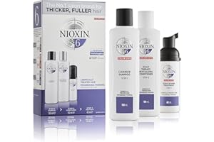 Wella Professionals Nioxin System 6 - Kit chute avancée des cheveux pour plus de volume - Cheveux sensibilisés et très fins 150+150+40ml, Ensemble de 3 pièces