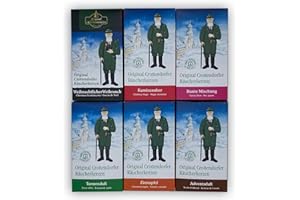 ORIGINAL CROTTENDORFER RÄUCHERKERZEN Crottendorfer oryginalne kadzidełka, 6 sztuk w różnych zapachach