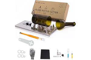 Glass Bottle Cutter, Upgraded Glass Cutter for Bottles, DIY Machine for Cutting Beer, Liquor, Whiskey, Alcohol, Champagne, Wine Bottle Cutter for Round Bottle by Camdios