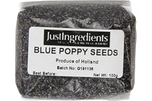 JustIngredients Essential Graines de Coquelicot 100 g - Lot de 5