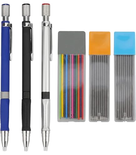 JOMPENS Mine Colorate Per Matita Meccanica 2,0 Mm - 48 Pezzi In 6 Colori (4 Scatole) Per Disegno E Scuola