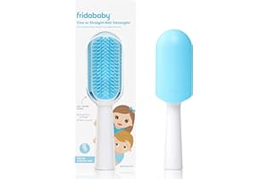 Frida Baby Toddler Hair Brush: Strong Bristle Hair Brush for Thick or Curly Hair, Wet Brush or Dry, Hair Detangler