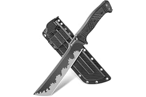 NedFoss FÖRSTER Machete, 37.5CM großes FULL TANG Survival Machete aus einem Stück Stahl mit Scheide, Scharfes Outdoor Messer, Buschmesser für Gartenarbeit, Bushcraft & Outdoor