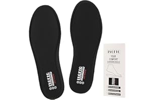 ISQFIQ Memory Foam Inner Soles, Cushioned Replacement Shoe Insoles for Men Women, Soft Inserts for Walking Boots, Trainers, Wellie