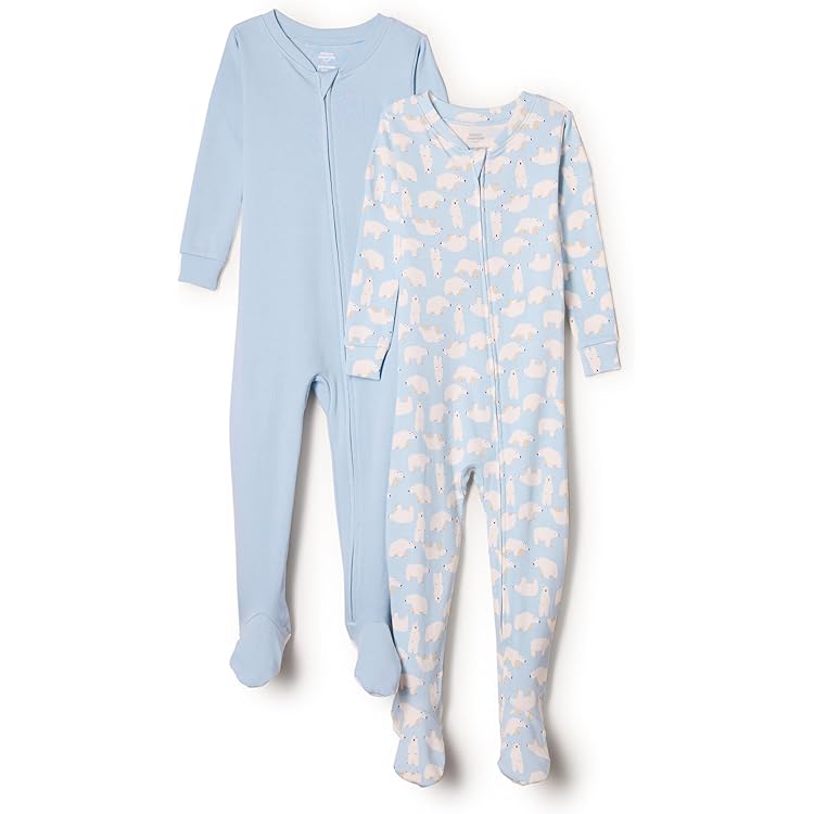 PatPat Grenouillère Nouveau-né Coton, Ensemble Pyjama Bébé Garçon